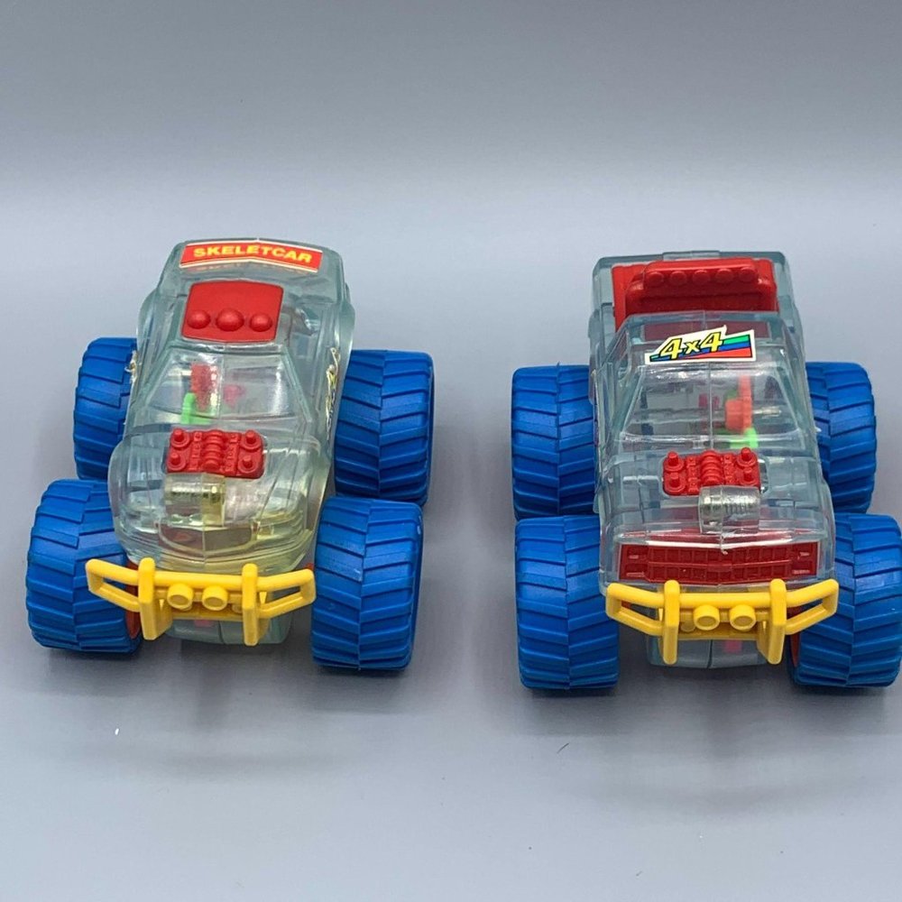 Vtg Clear Skeltecar Big Foot Gear Neon 4×4 Truck